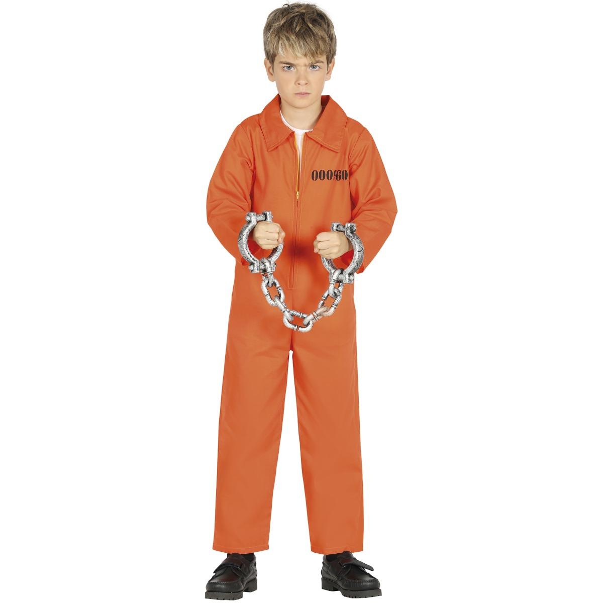 Costume carcerato tuta arancione
