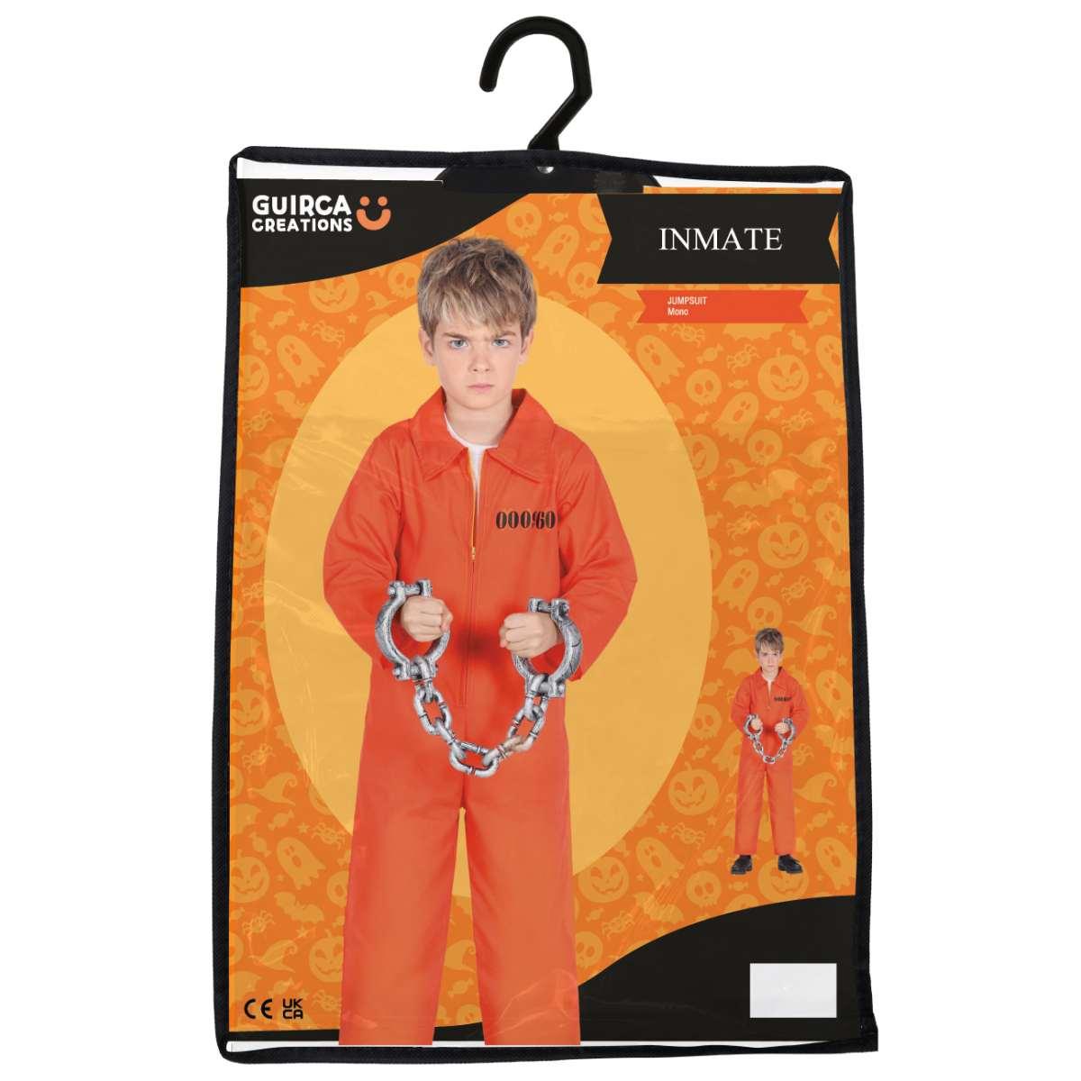Costume carcerato tuta arancione