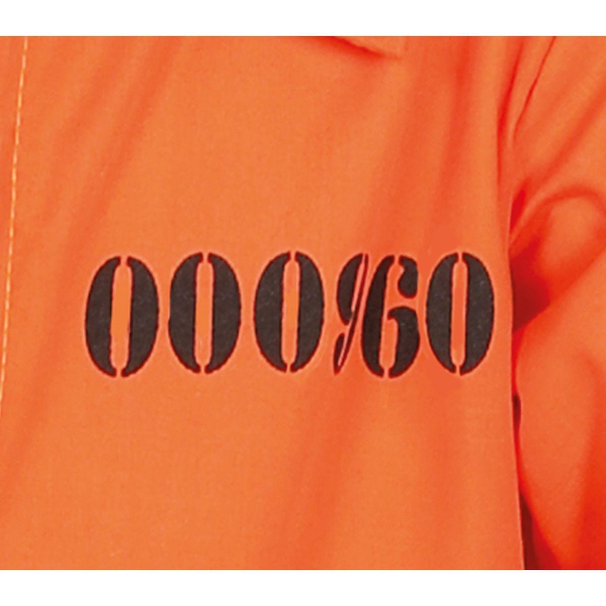 Costume carcerato tuta arancione