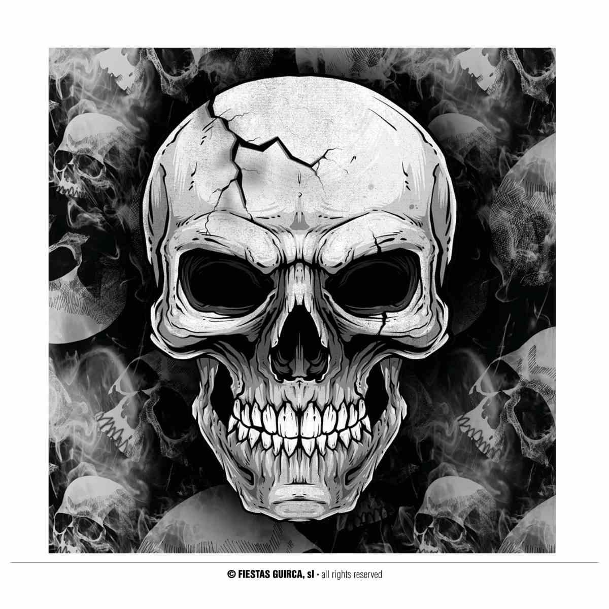 Tovagliolo halloween teschio Set 20 pz