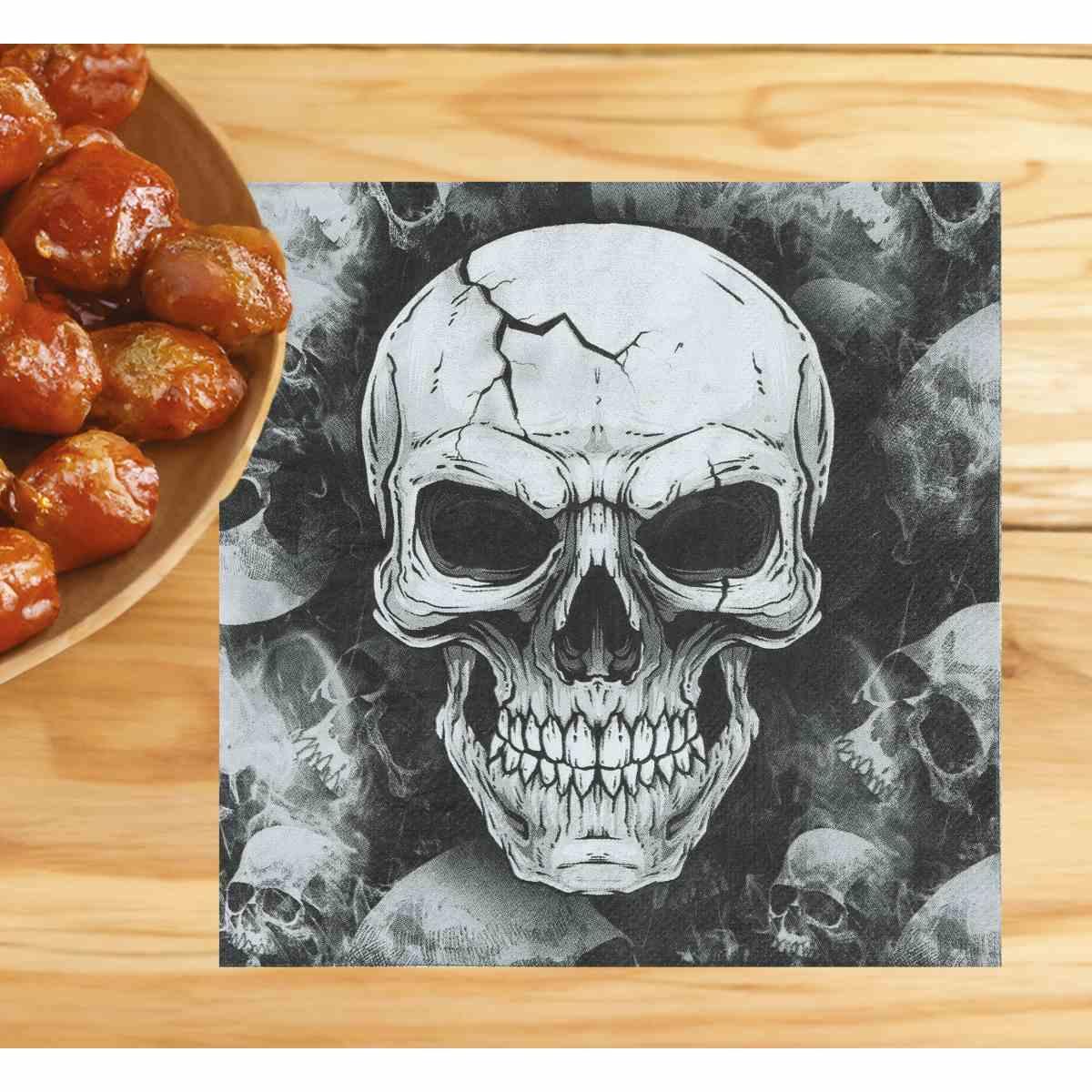 Tovagliolo halloween teschio Set 20 pz