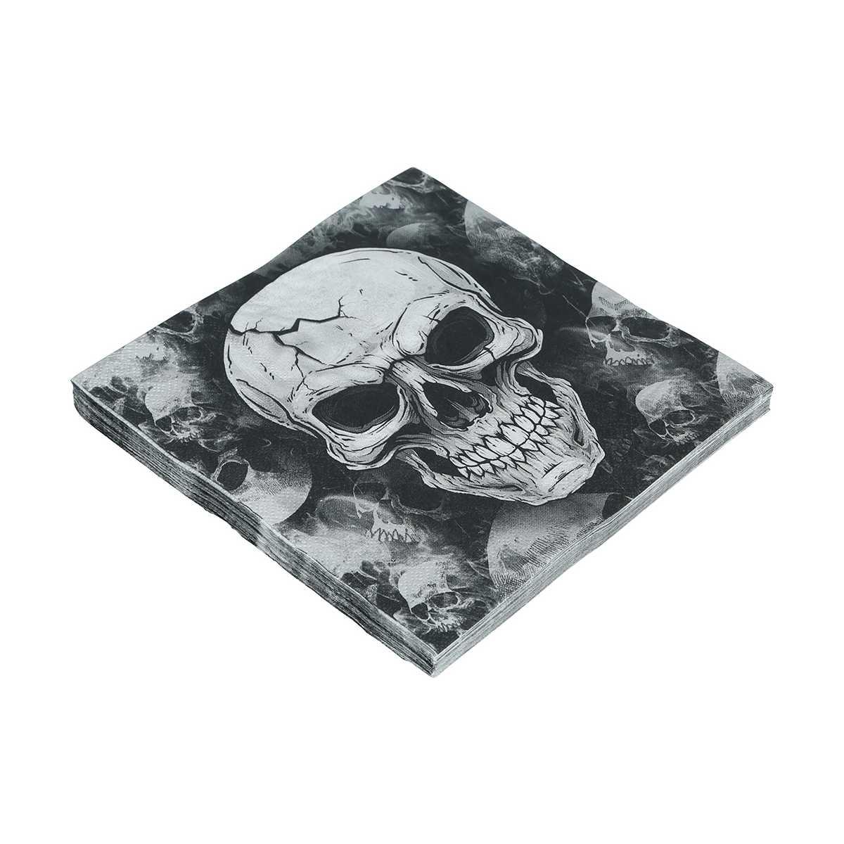 Tovagliolo halloween teschio Set 20 pz
