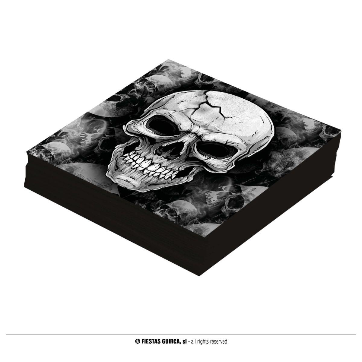 Tovagliolo halloween teschio Set 20 pz