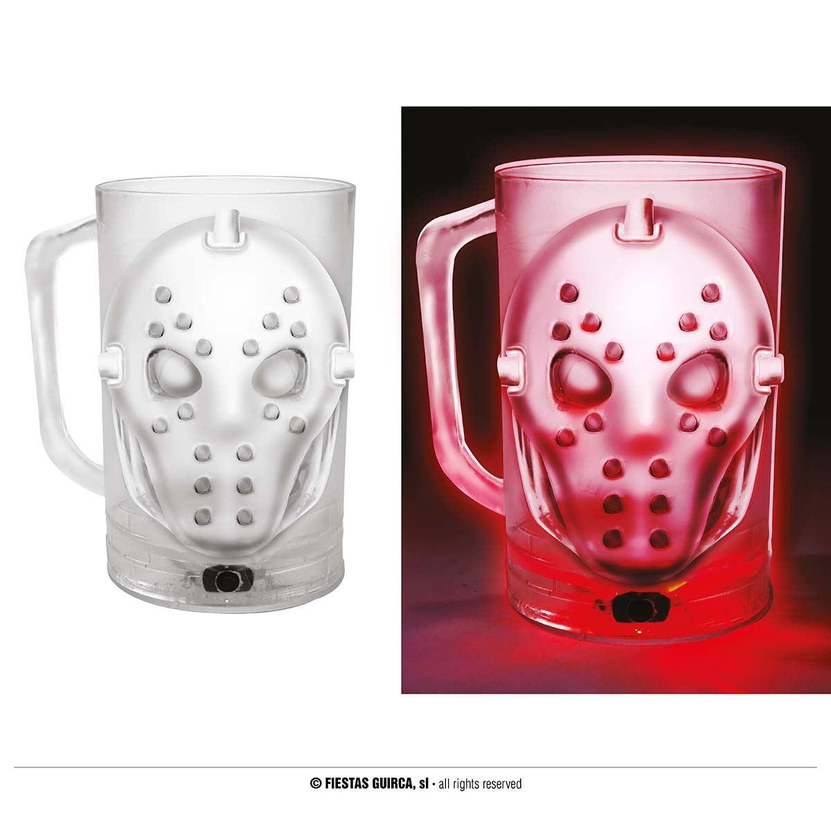Bicchiere halloween pvc assassino jason luci