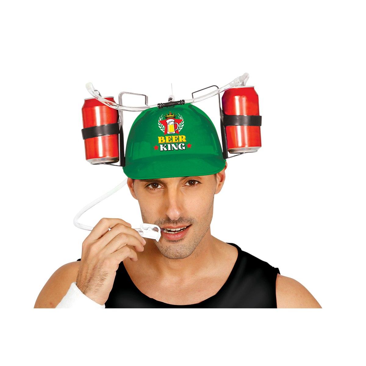 Casco portabibite verde
