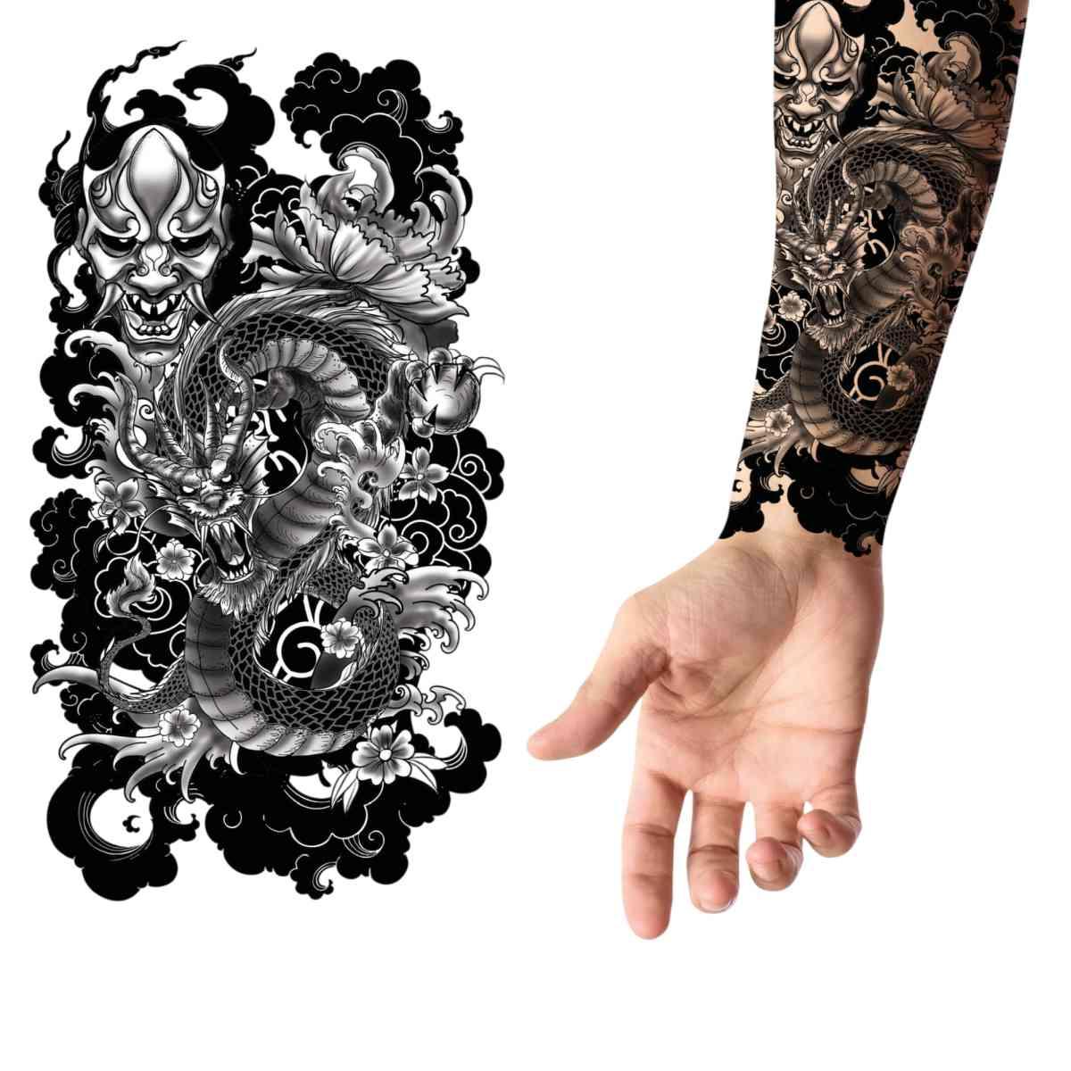 Tatuaggi rimovibili corpo drago