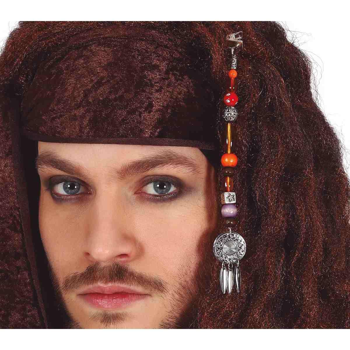 Fermaglio capelli perline pirata