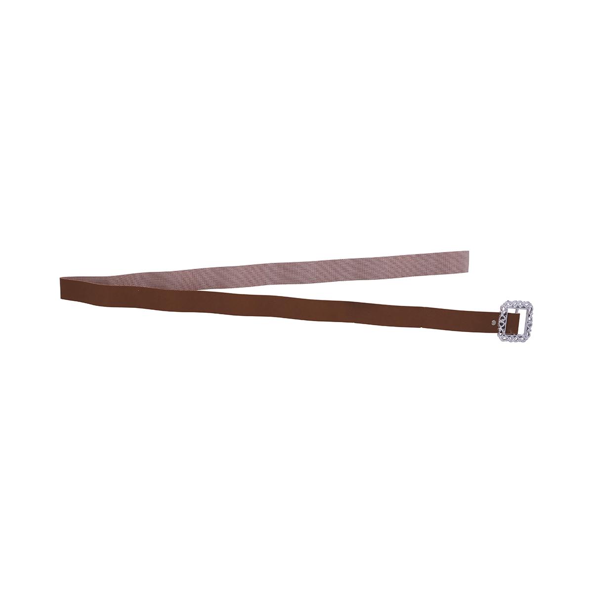 Cinturone cowboy fondina 2 posti pistole marrone