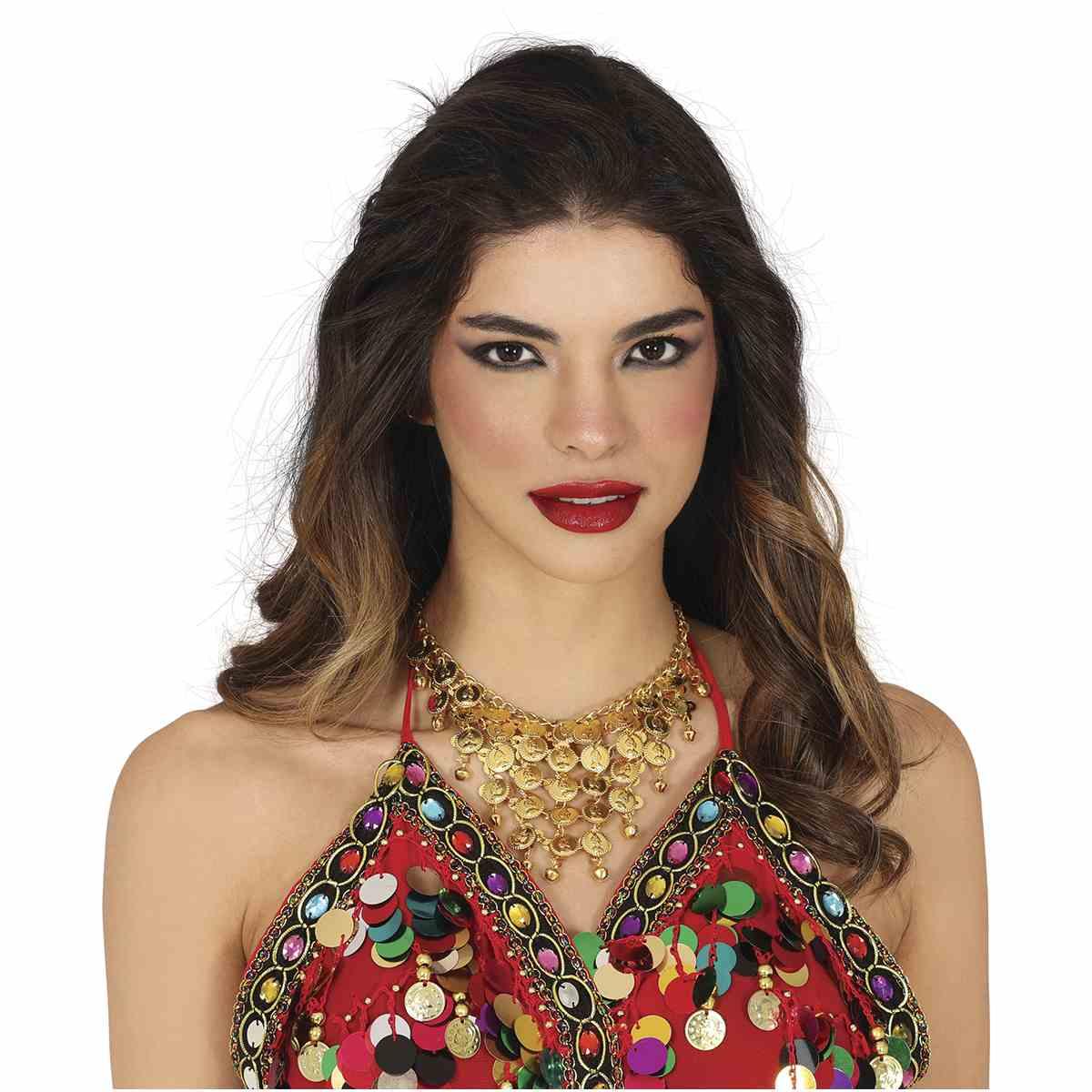 Collana oro medaglie metallo