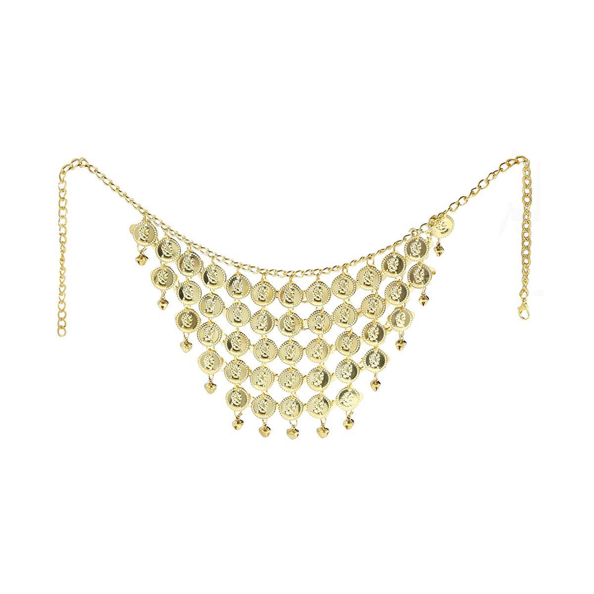 Collana oro medaglie metallo