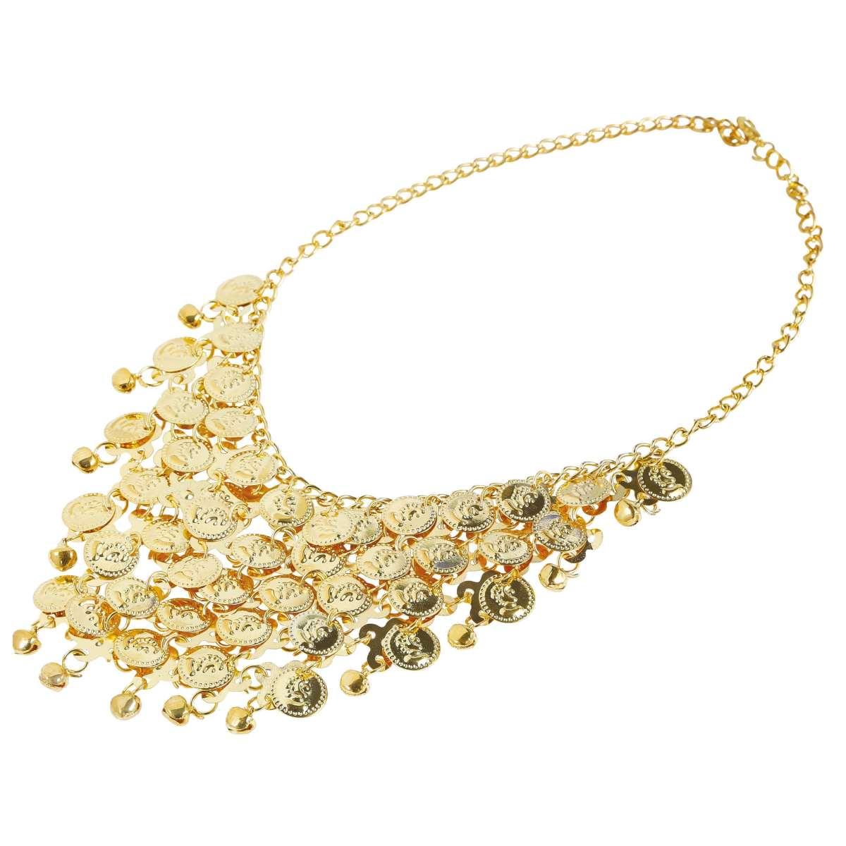 Collana oro medaglie metallo