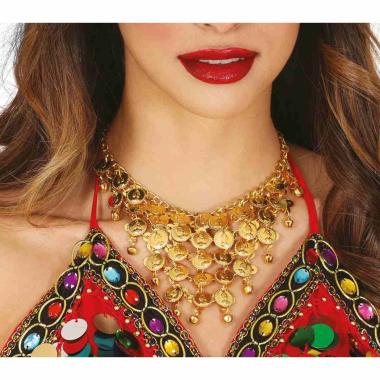 Collana oro medaglie metallo