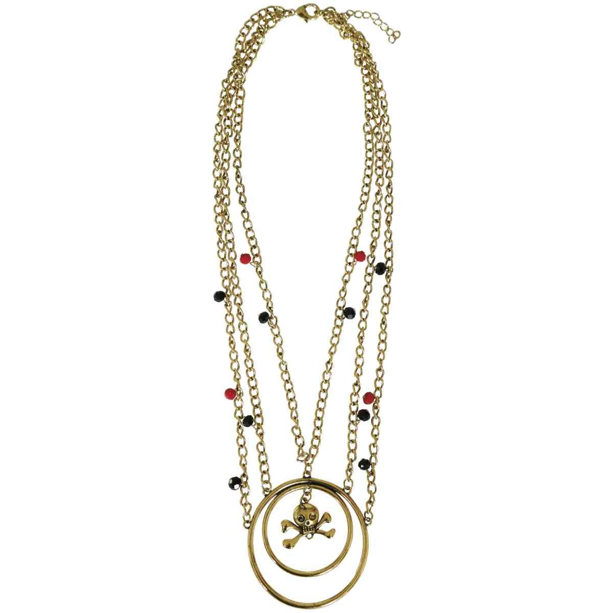 Collana pirata metallo orecchini
