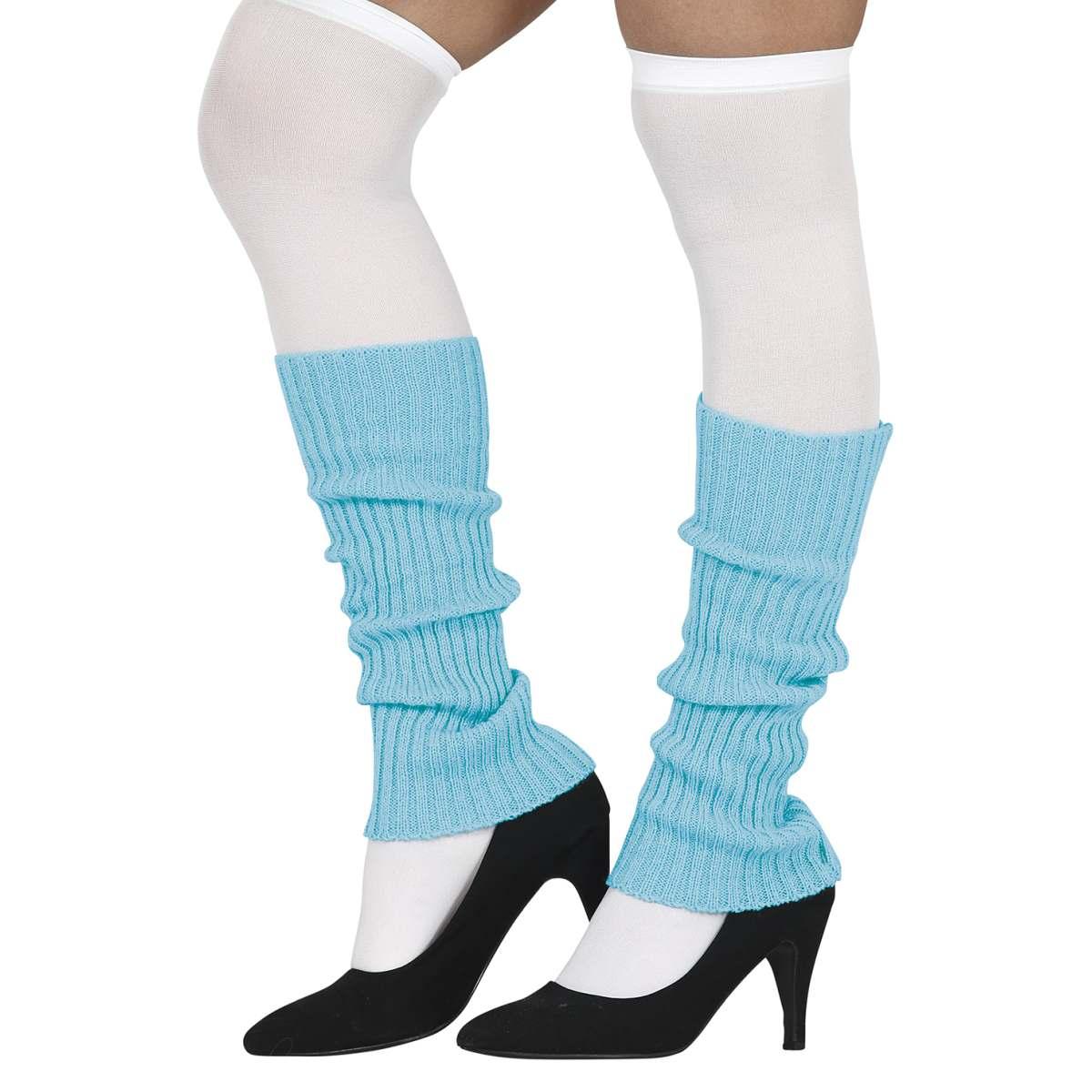 Scaldamuscoli azzurri fluo Set 2 pz