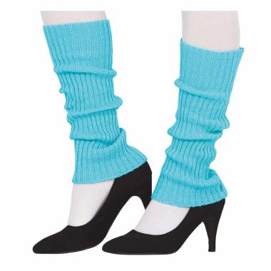 Scaldamuscoli azzurri fluo Set 2 pz