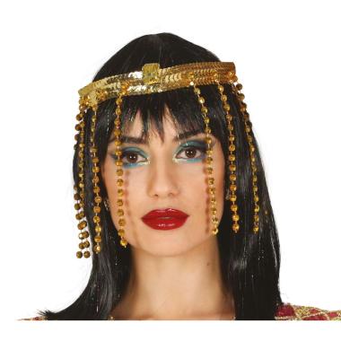 Diadema copricapo egiziana perline serpente