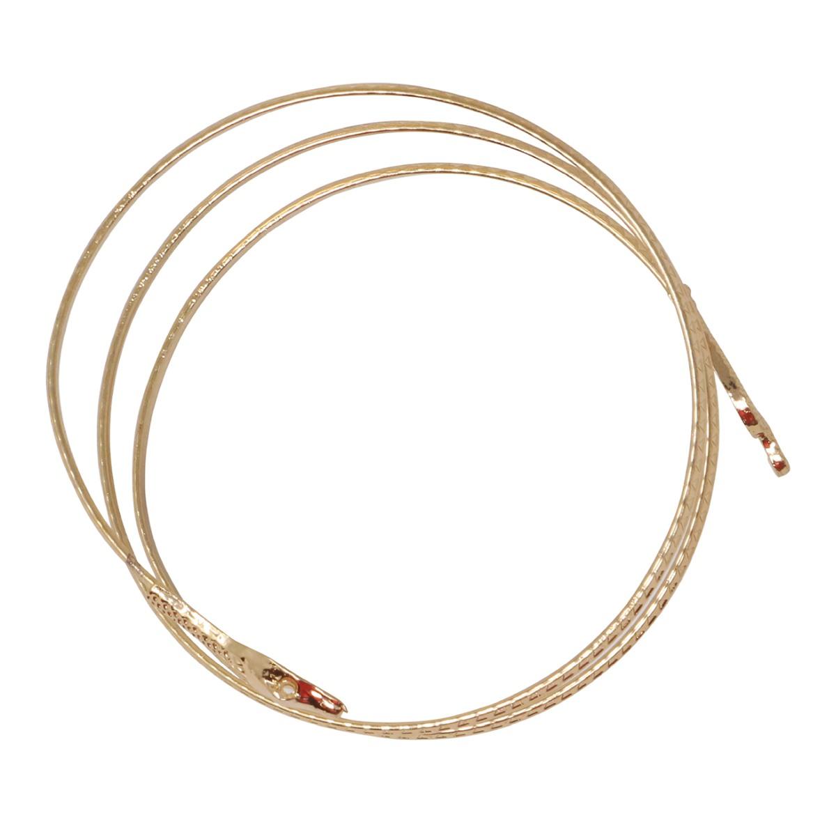 Bracciale oro serpente metallo