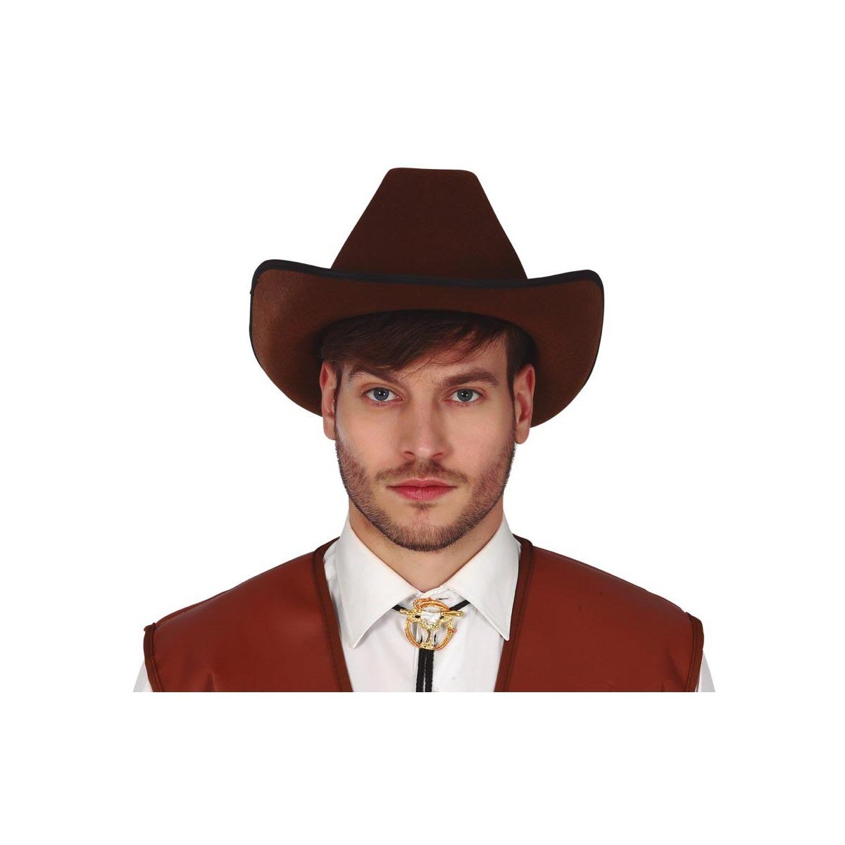 Cravattina collana cowboy metallo