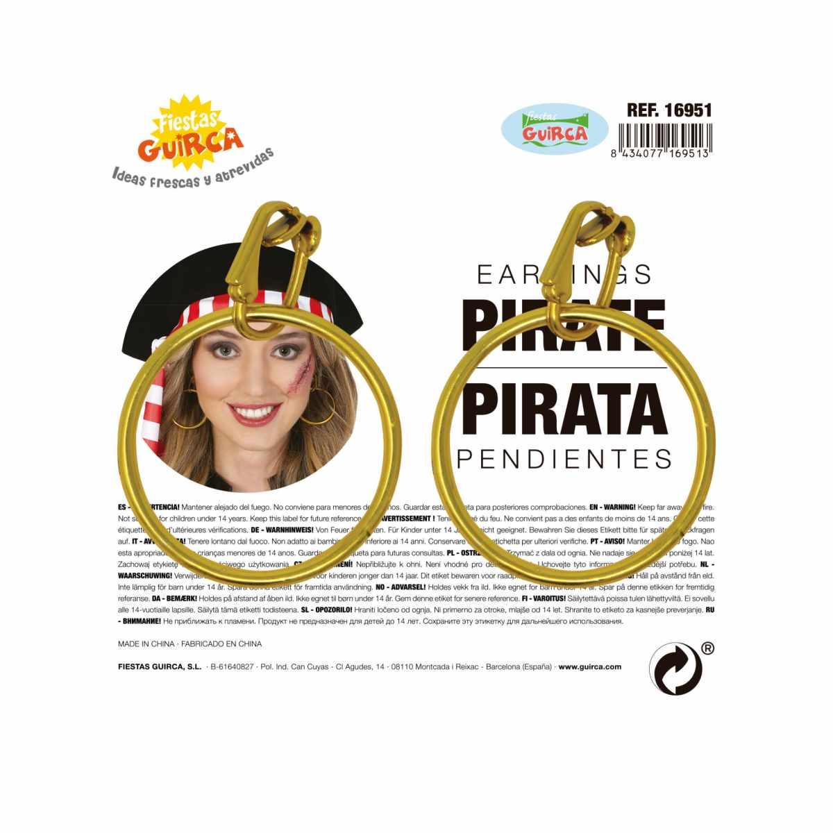 Orecchini cerchio oro pvc