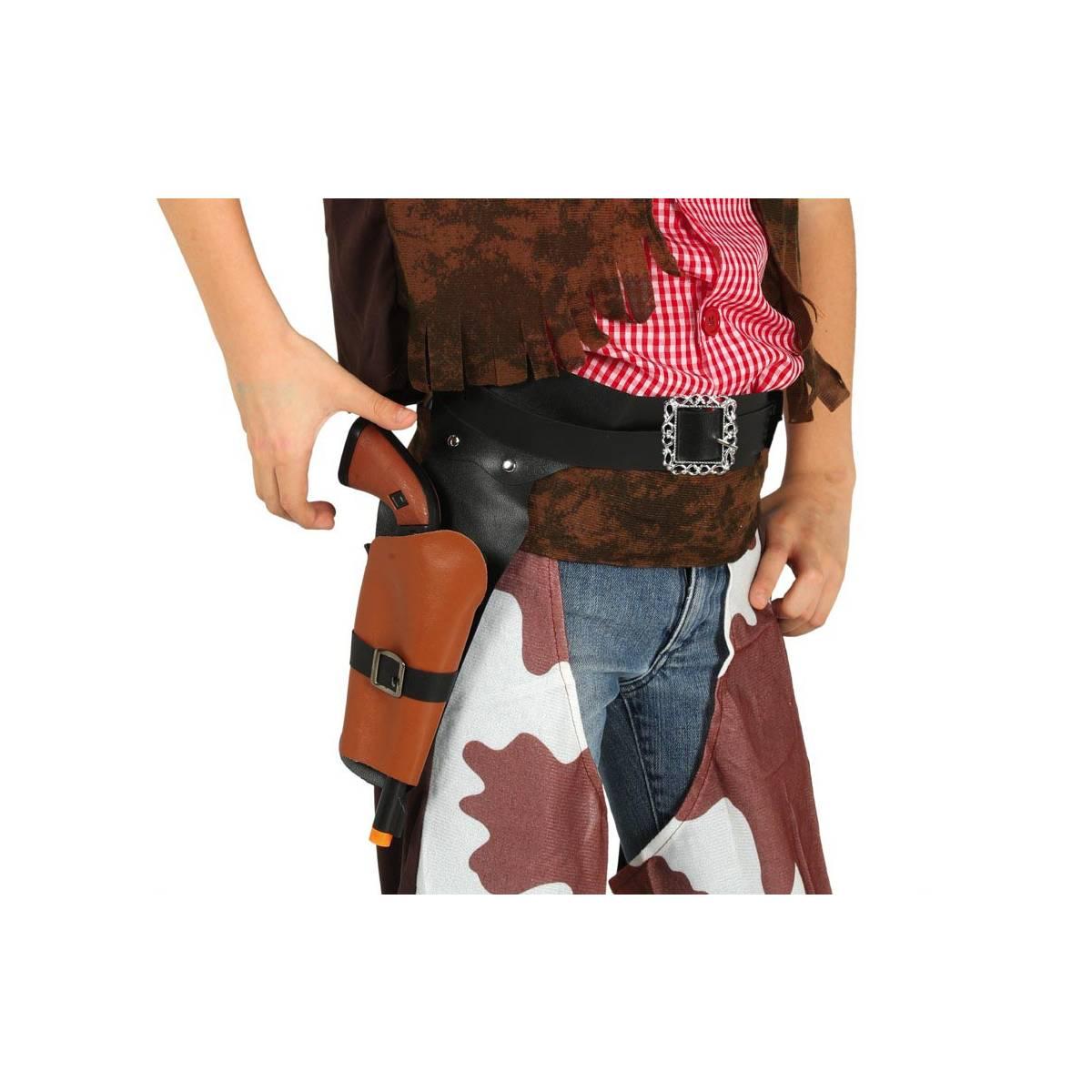 Cinturone cowboy fondina 1 posto similpelle baby