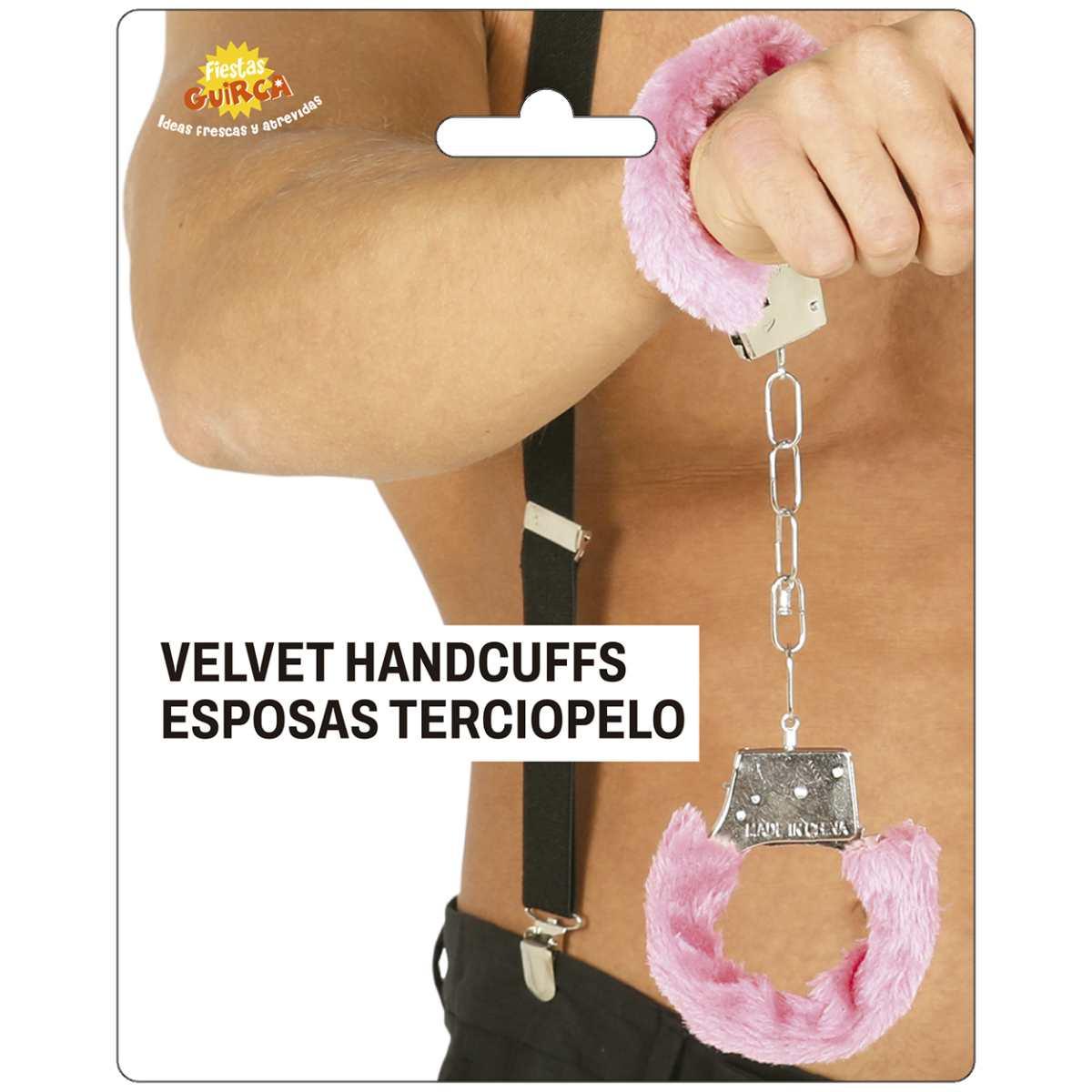 Manette metallo peluche rosa chiave