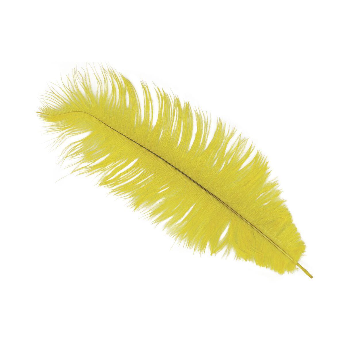 Piuma struzzo 30 giallo