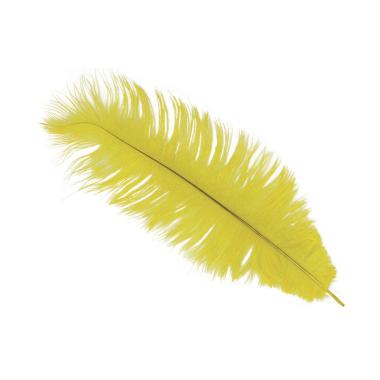 Piuma struzzo 30 giallo