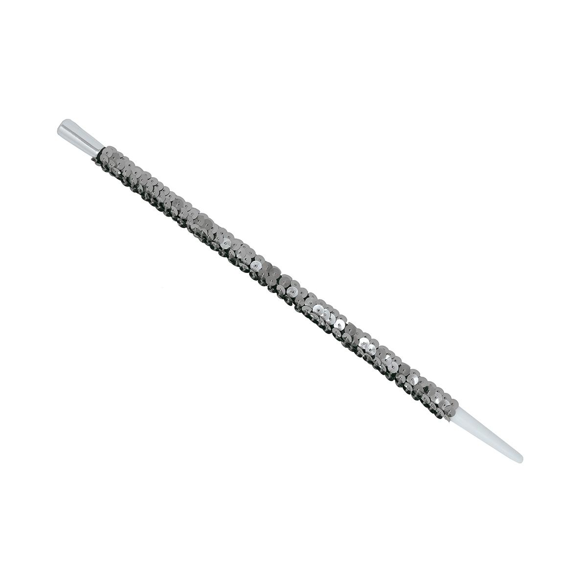 Bocchino sigaretta paillettes argento