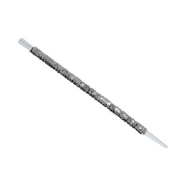 Bocchino sigaretta paillettes argento