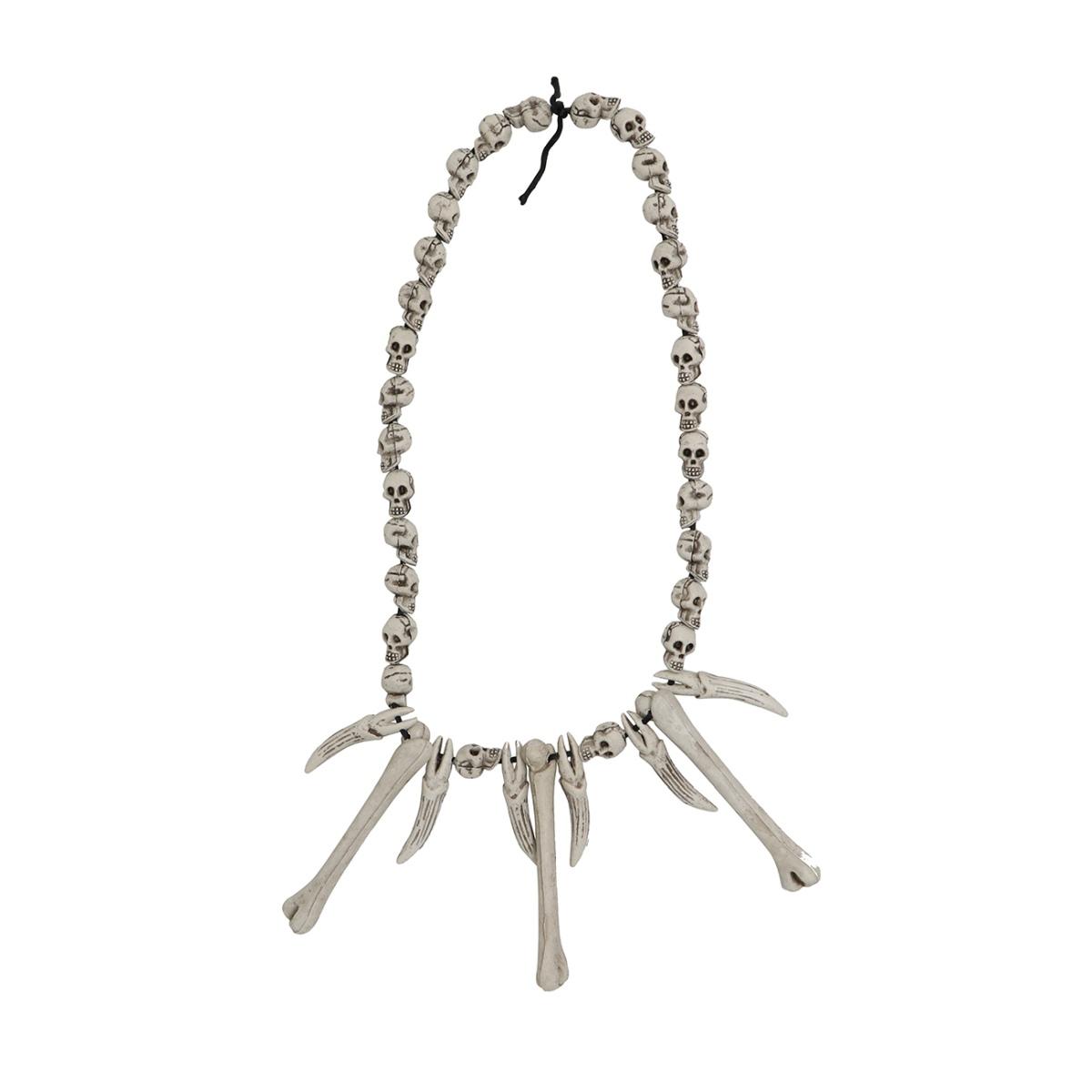 Collana primitivo teschi ossa