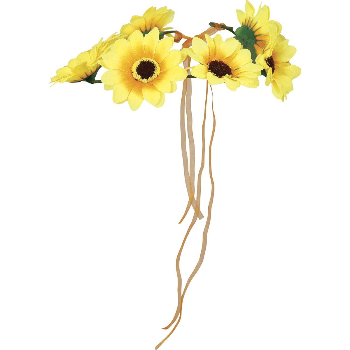 Corona fiori margherite gialle