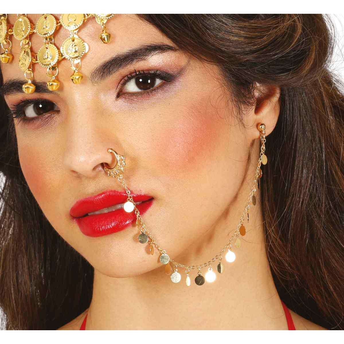 Piercing orecchio naso oro gitana metallo