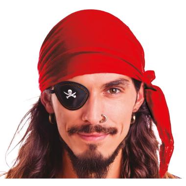 Bandana foulard pirata rossa ciniglia