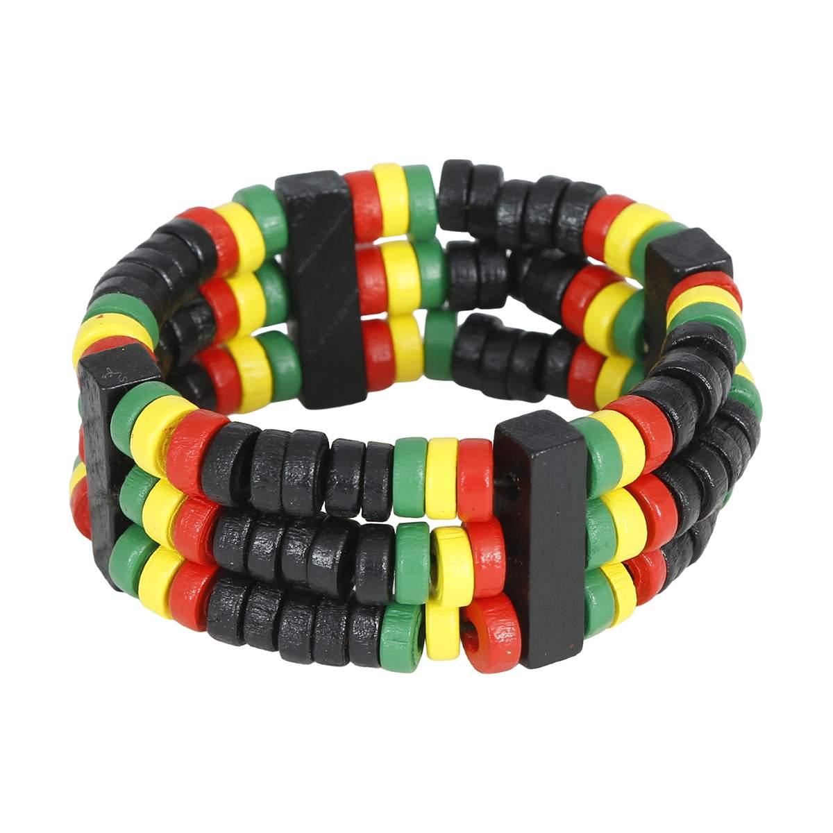 Bracciale legno rasta