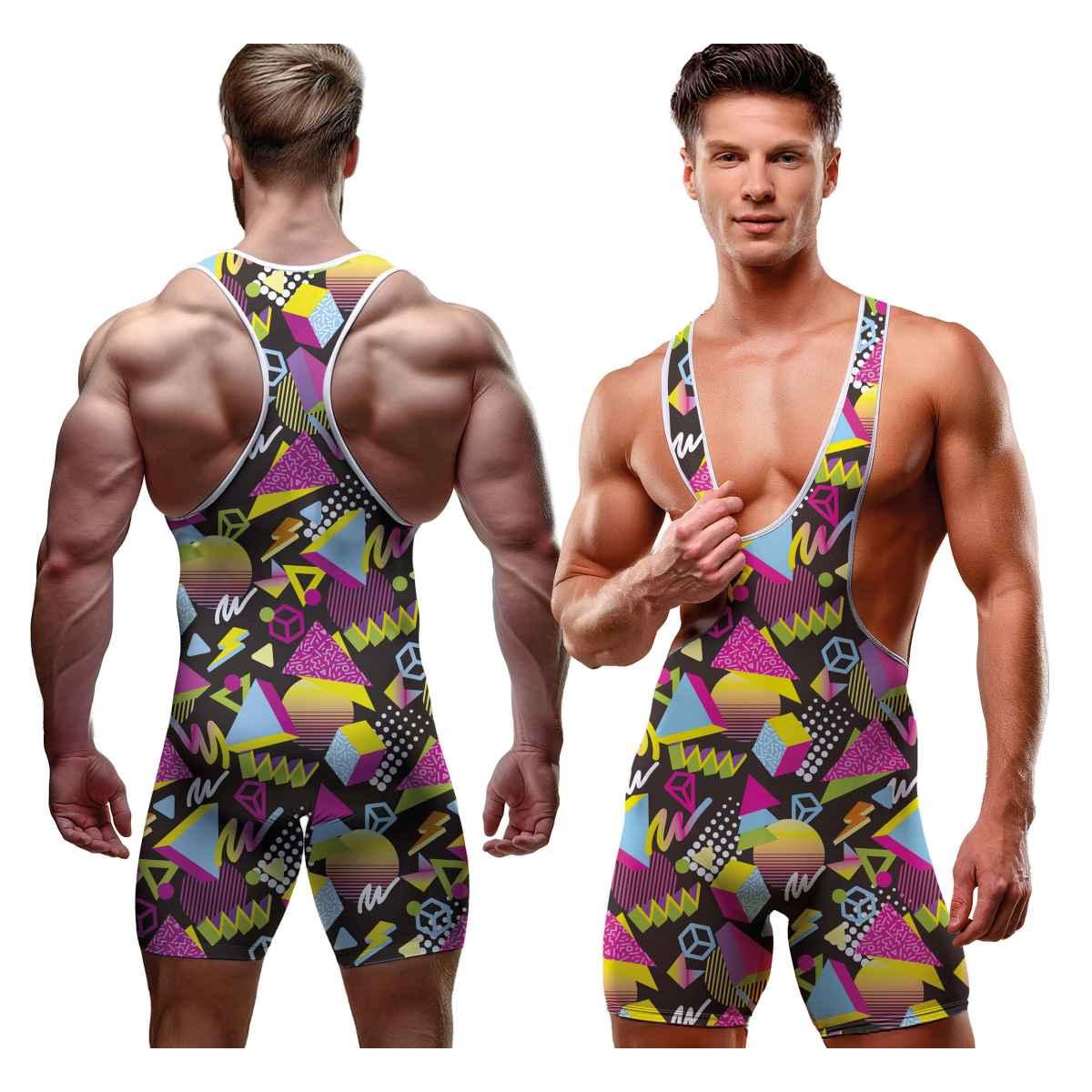Costume tuta anni 70 80 body building