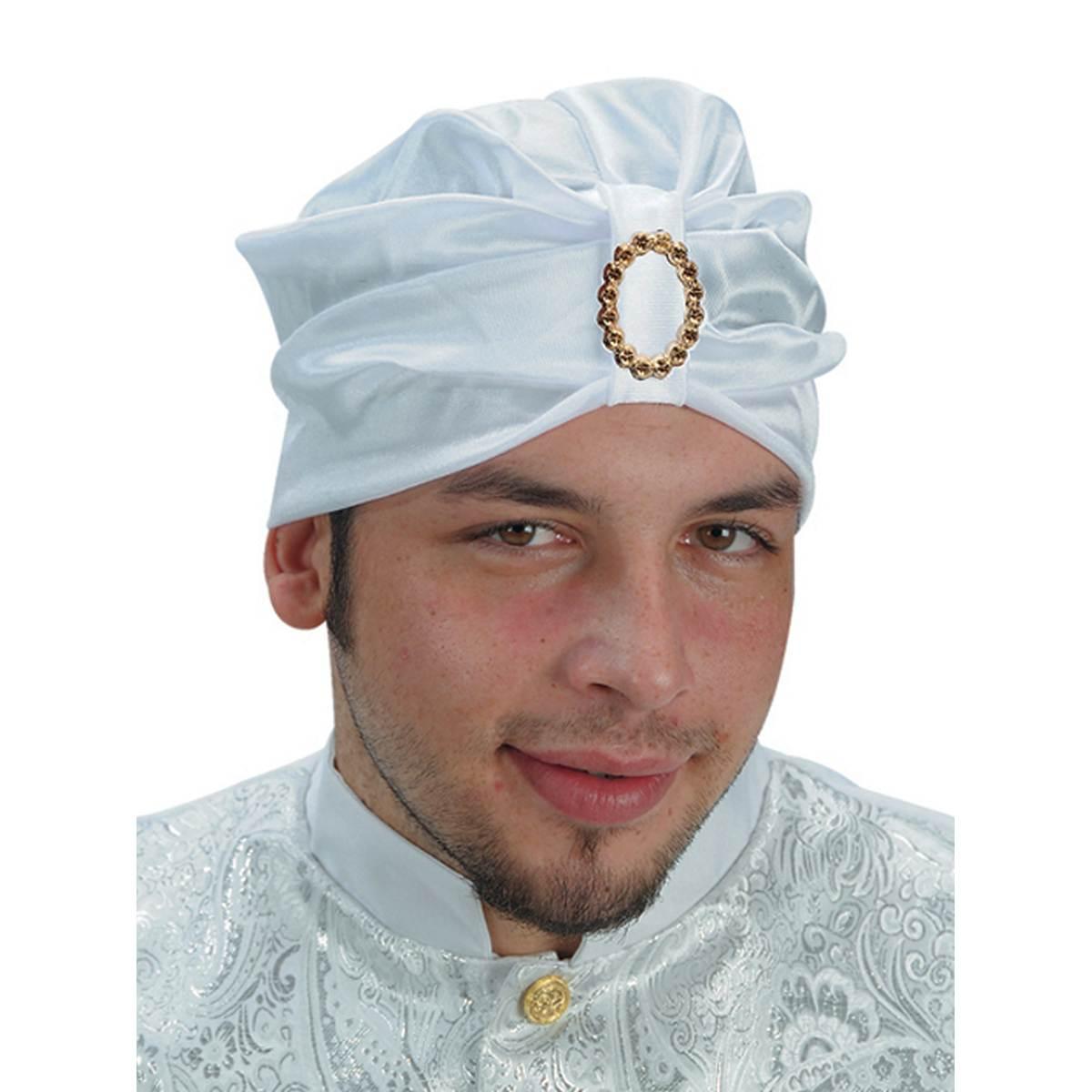 Cappello arabo turbante bianco