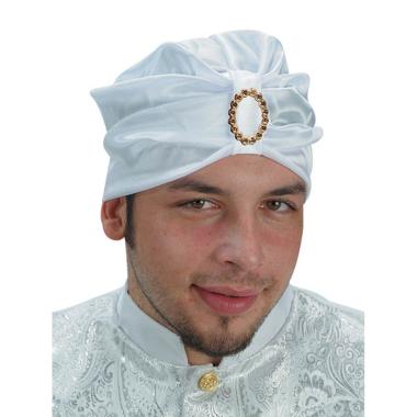 Cappello arabo turbante bianco