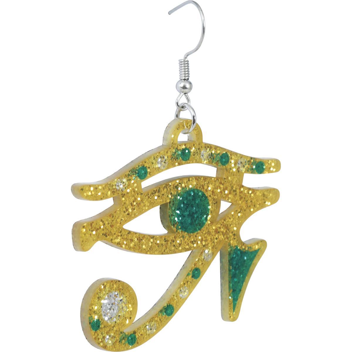 Orecchini egiziana occhio horus oro metallo