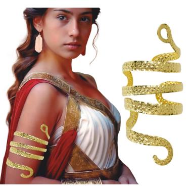 Bracciale oro serpente metallo