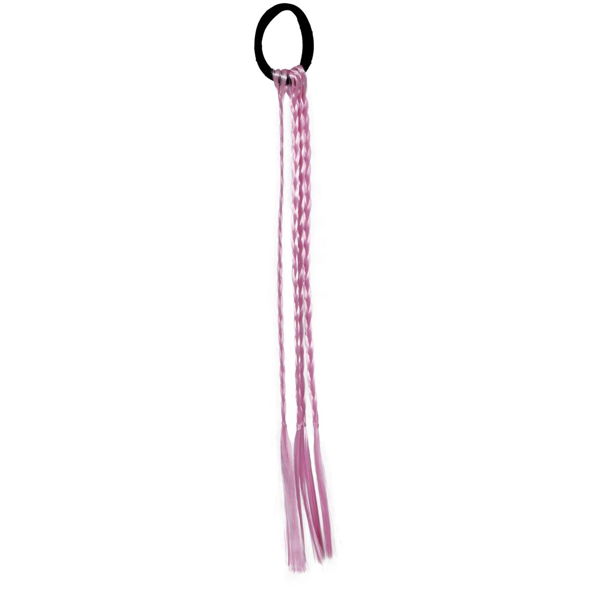 Extension capelli trecce rosa Set 3 pz