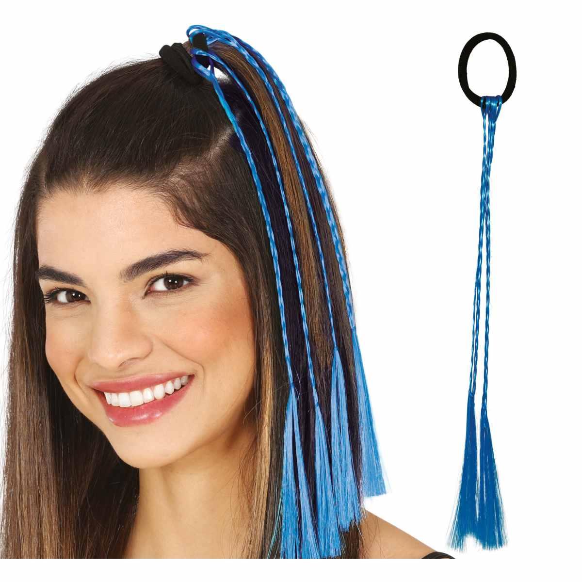 Extension capelli trecce blu Set 3 pz