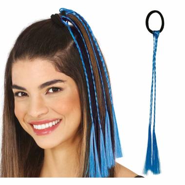 Extension capelli trecce blu Set 3 pz