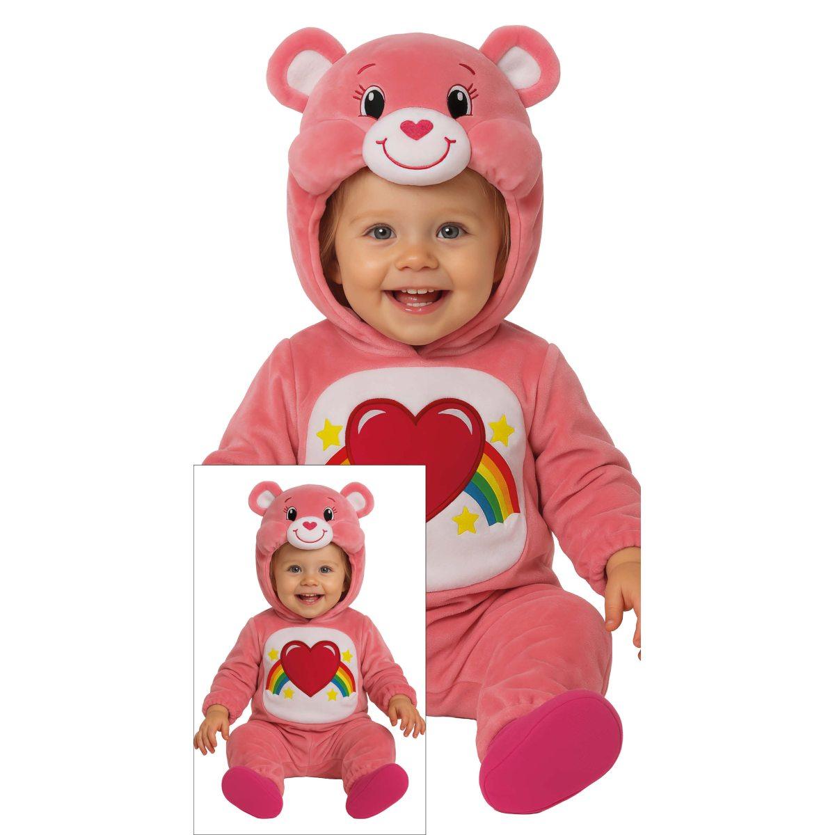 Costume orso rosa arcobaleno