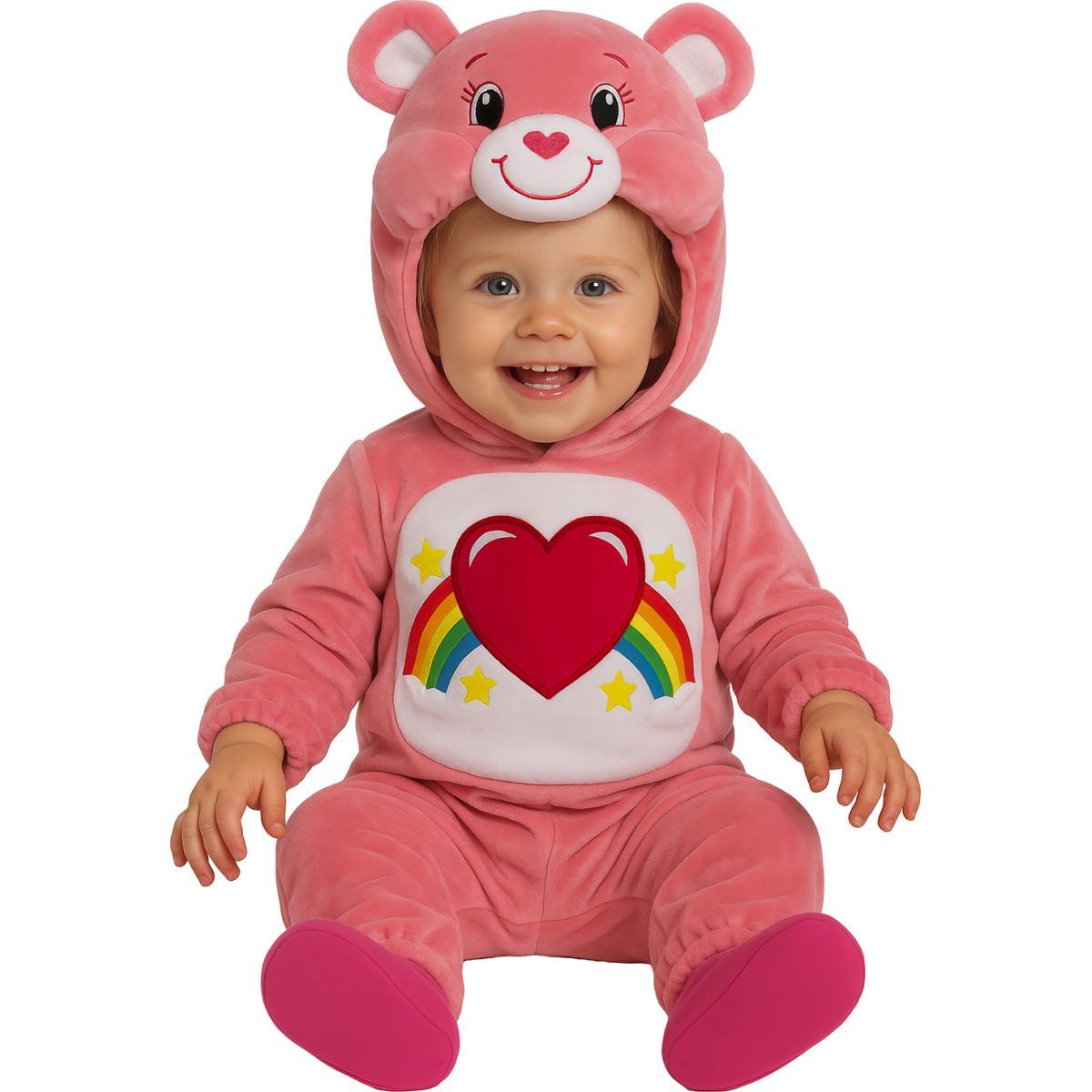 Costume orso rosa arcobaleno