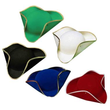 Cappello piarata tricorno color 5 colori