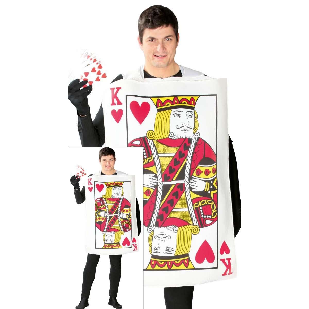 Costume carta re di cuori