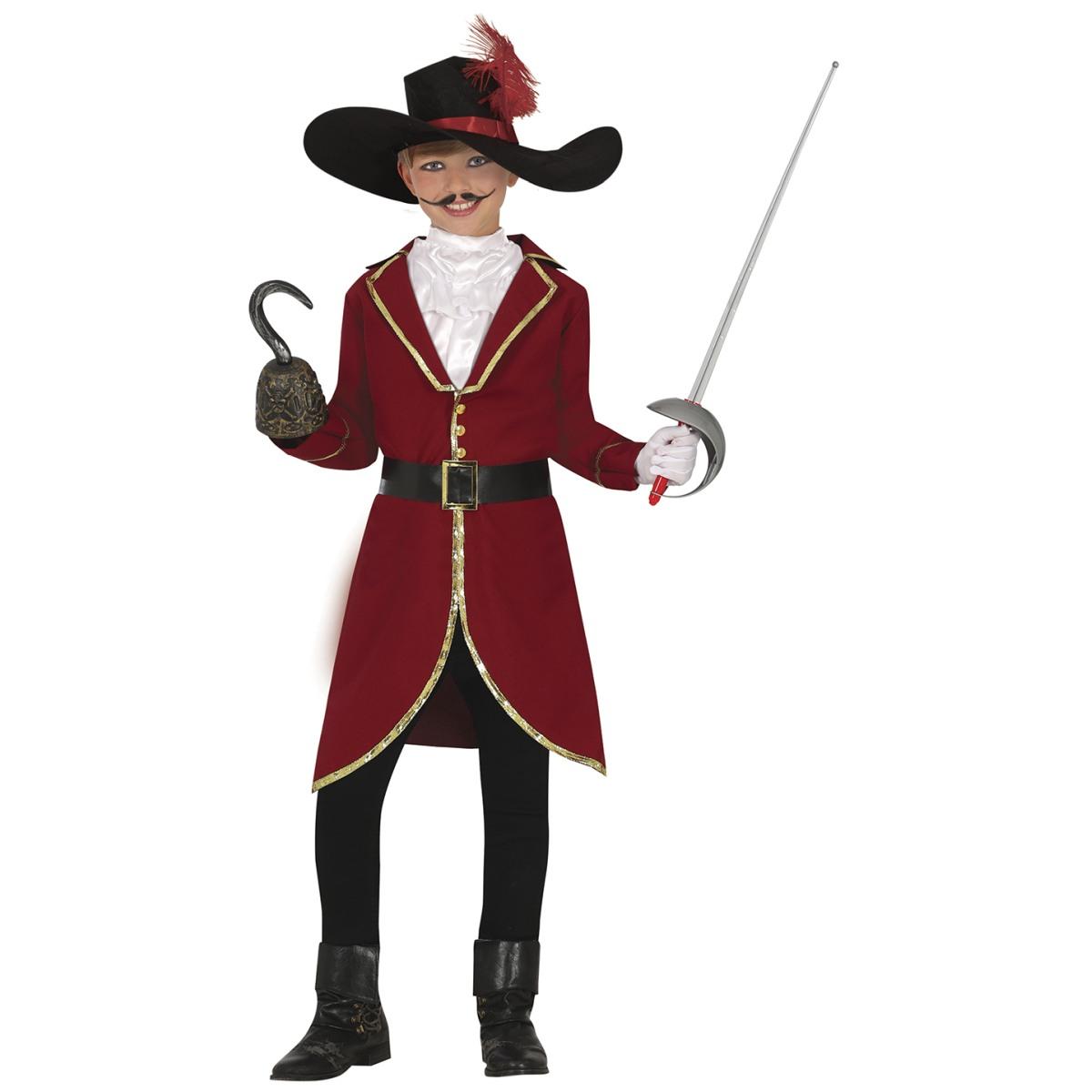 Giacca pirata rossa lunga