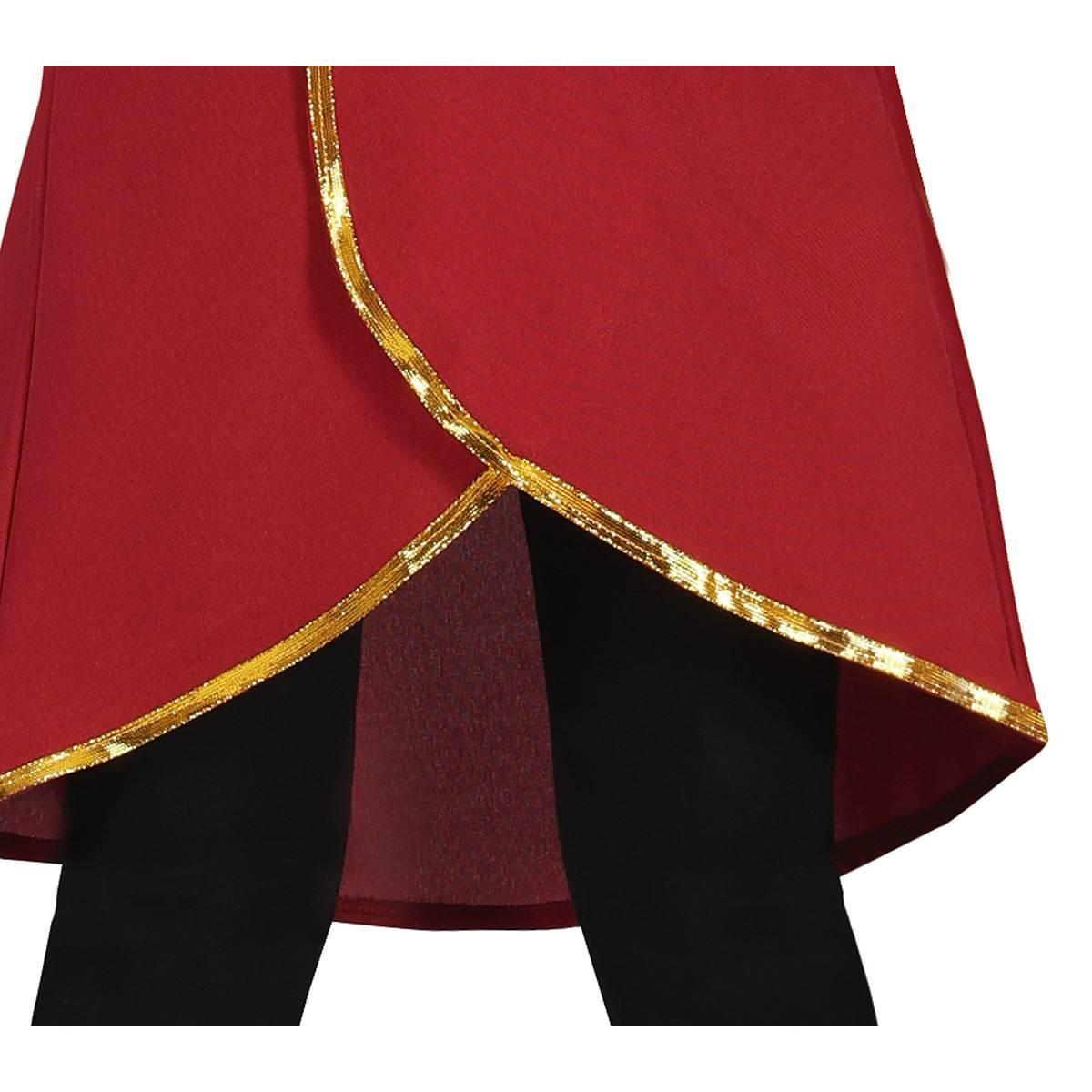 Giacca pirata rossa lunga