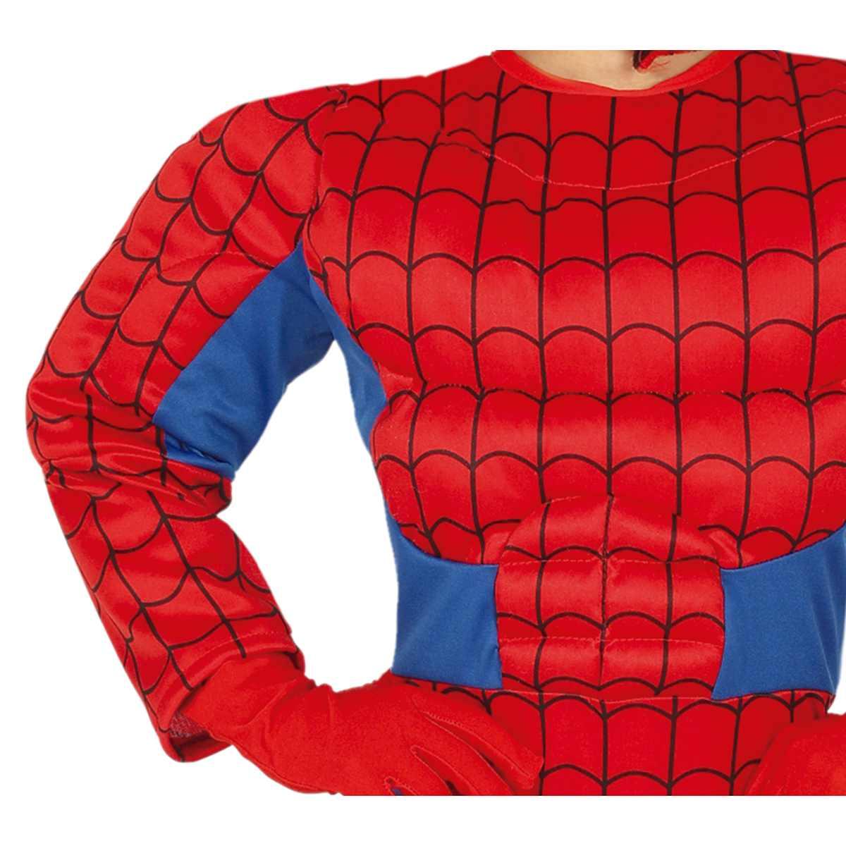 Costume super eroe spider muscoloso
