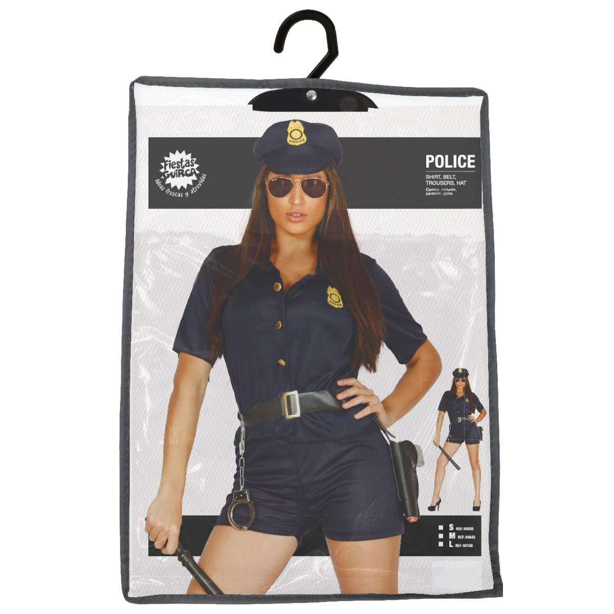 Costume poliziotta blu donna